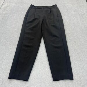 Express Pants Womens 8R Black Pleated Office Academia Preppy Pockets